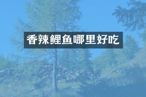 香辣鲤鱼哪里好吃