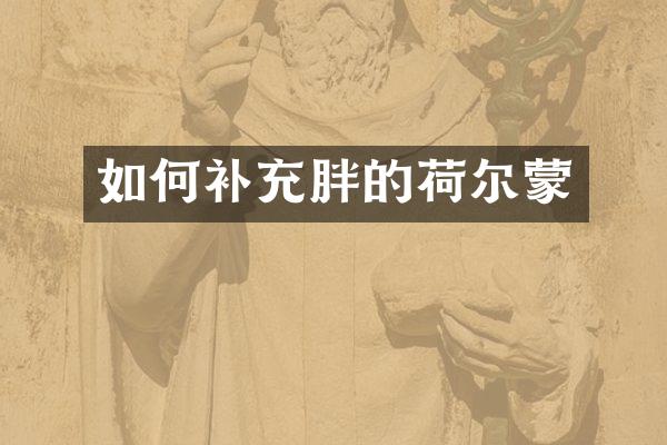 如何补充胖的荷尔蒙