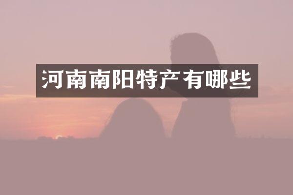 河南南阳特产有哪些