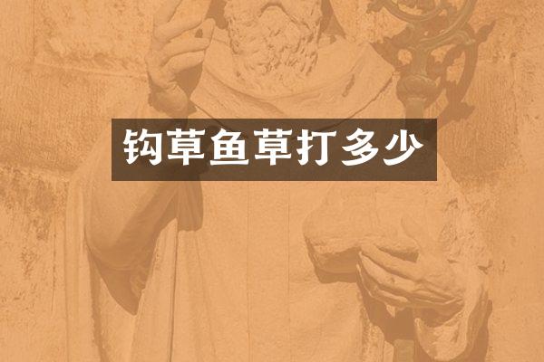 钩草鱼草打多少