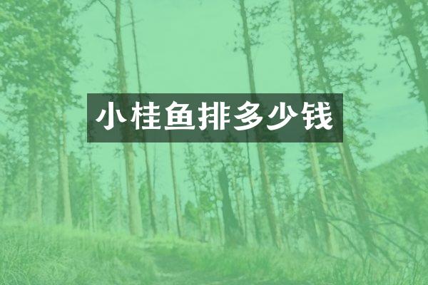 小桂鱼排多少钱