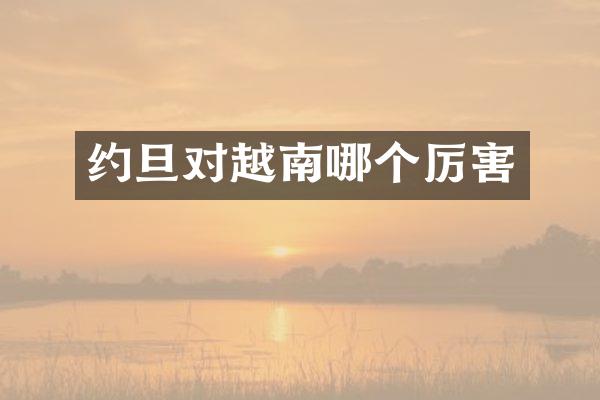 约旦对越南哪个厉害