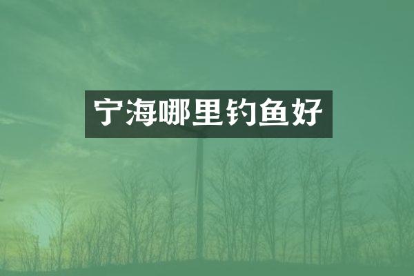 宁海哪里钓鱼好