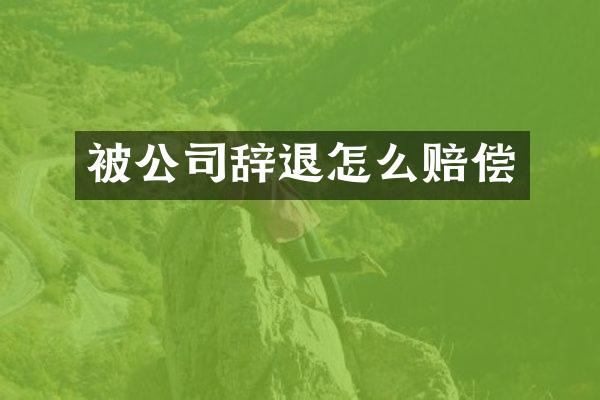 被公司辞退怎么赔偿