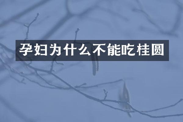 孕妇为什么不能吃桂圆