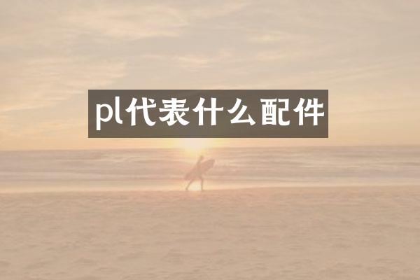 pl代表什么配件