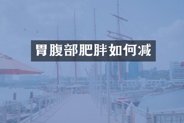 胃腹部肥胖如何减