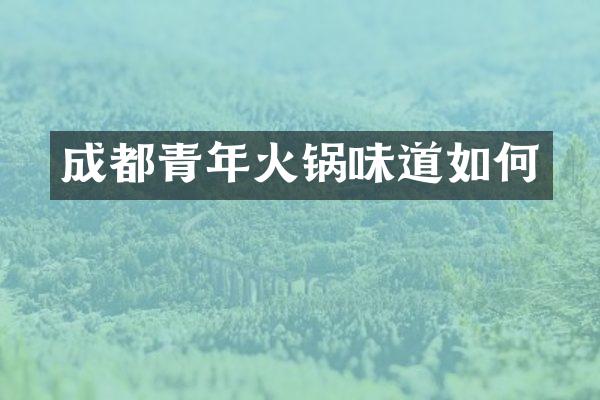 成都青年火锅味道如何