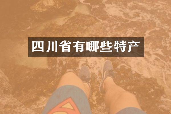 四川省有哪些特产