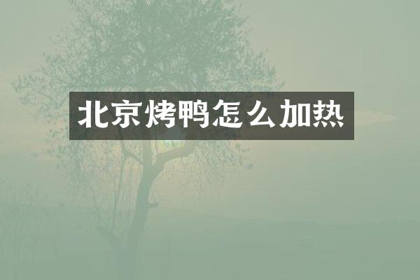 北京烤鸭怎么加热