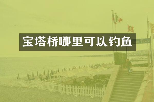 宝塔桥哪里可以钓鱼