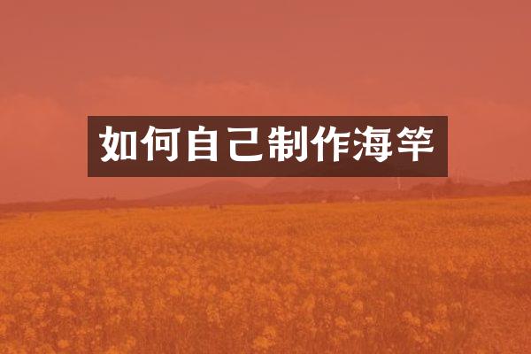 如何自己制作海竿