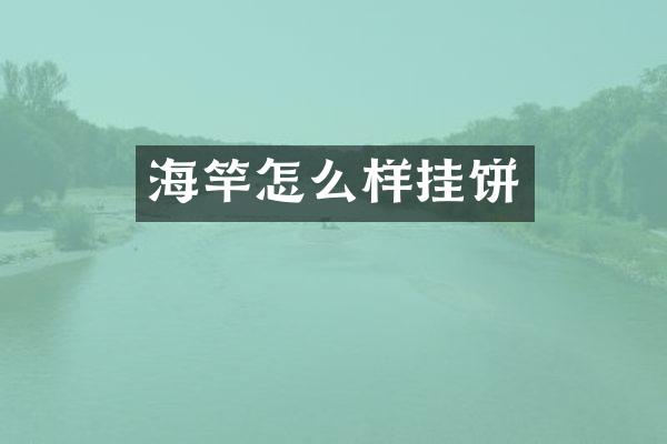 海竿怎么样挂饼
