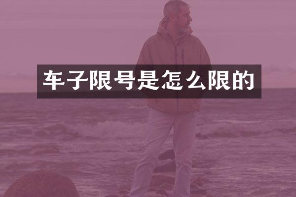 车子限号是怎么限的