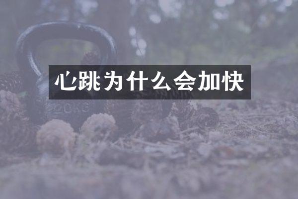心跳为什么会加快