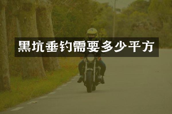 黑坑垂钓需要多少平方