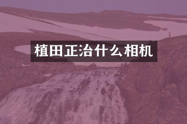 植田正治什么相机