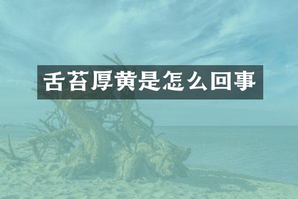 舌苔厚黄是怎么回事