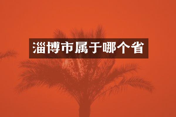 淄博市属于哪个省