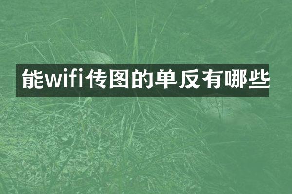 能wifi传图的单反有哪些