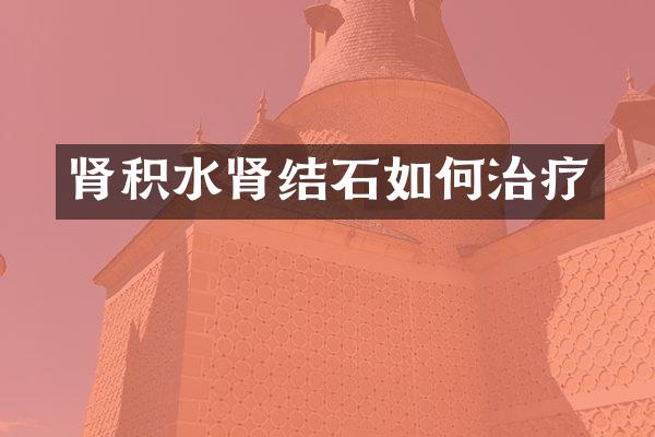 肾积水肾结石如何治疗