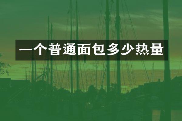 一个普通面包多少热量