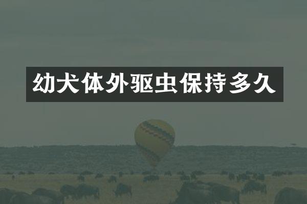 幼犬体外驱虫保持多久