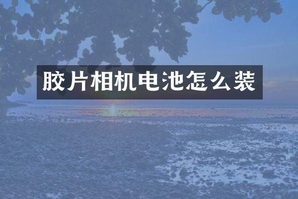 胶片相机电池怎么装