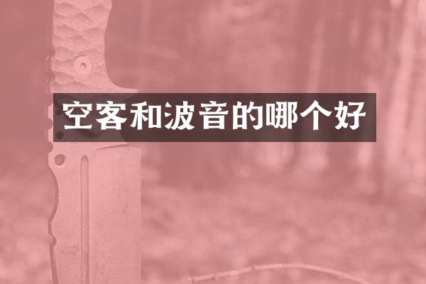 空客和波音的哪个好