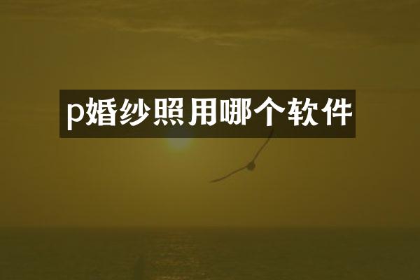 p婚纱照用哪个软件