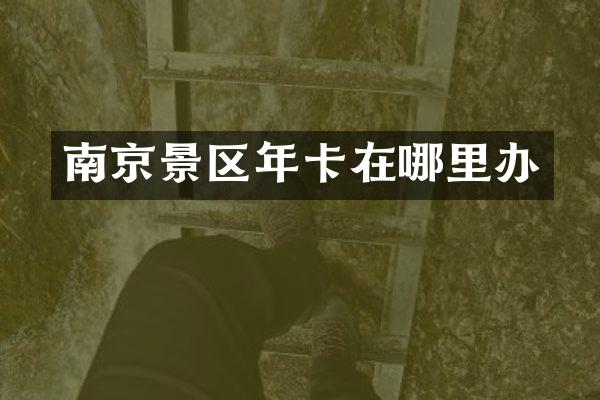 南京景区年卡在哪里办