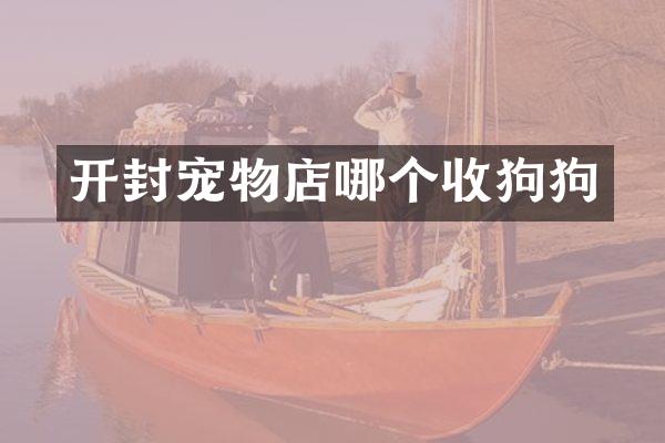 开封宠物店哪个收狗狗