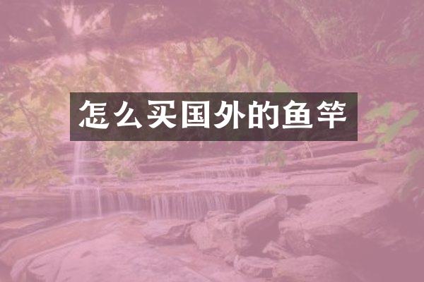 怎么买国外的鱼竿