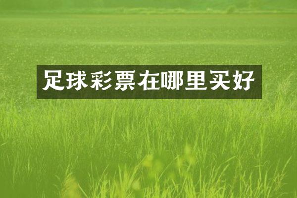 足球彩票在哪里买好