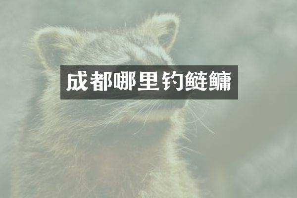 成都哪里钓鲢鳙