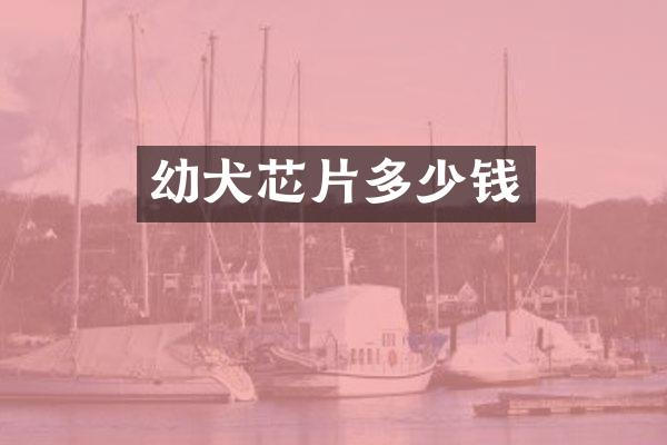 幼犬芯片多少钱