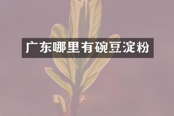 广东哪里有碗豆淀粉