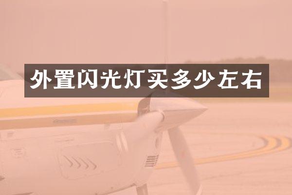 外置闪光灯买多少左右