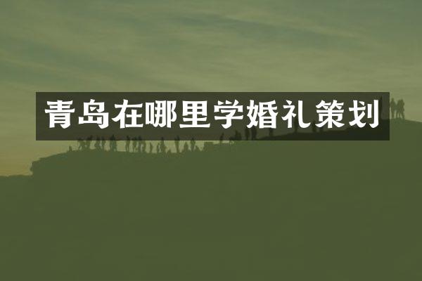 青岛在哪里学婚礼策划