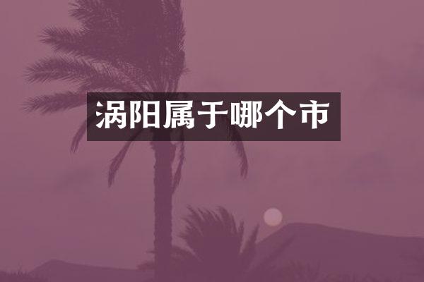 涡阳属于哪个市