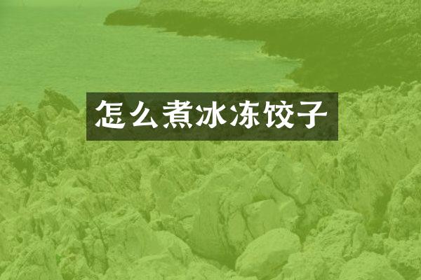 怎么煮冰冻饺子