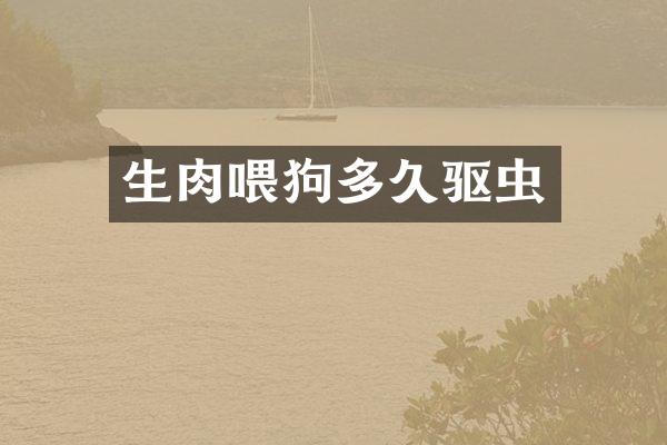 生肉喂狗多久驱虫