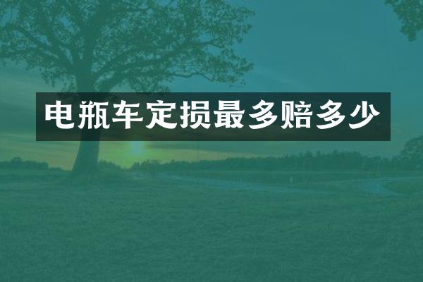 电瓶车定损最多赔多少