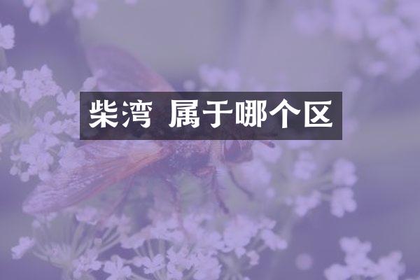 柴湾 属于哪个区