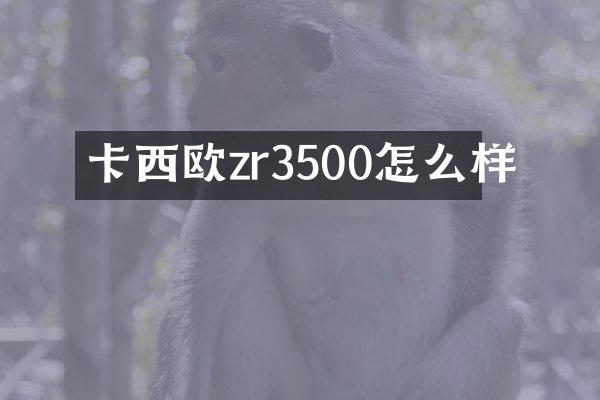 卡西欧zr3500怎么样