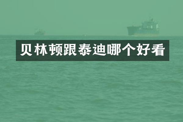 贝林顿跟泰迪哪个好看