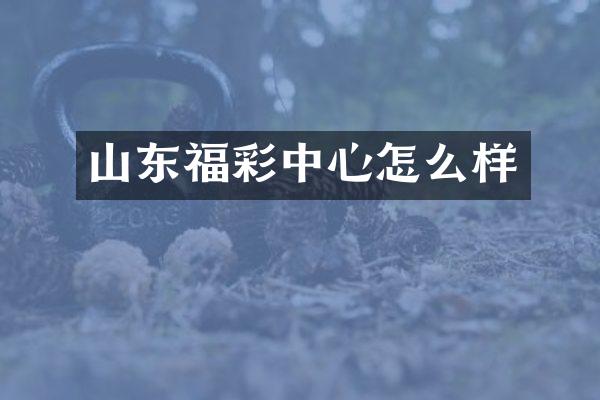 山东中心怎么样