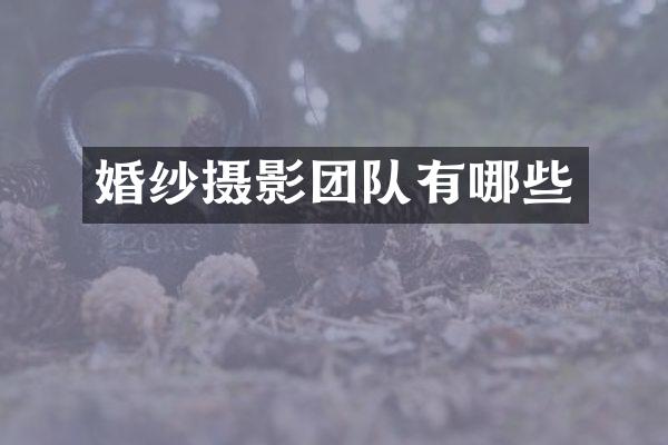 婚纱摄影团队有哪些