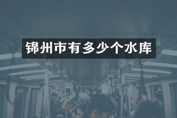 锦州市有多少个水库