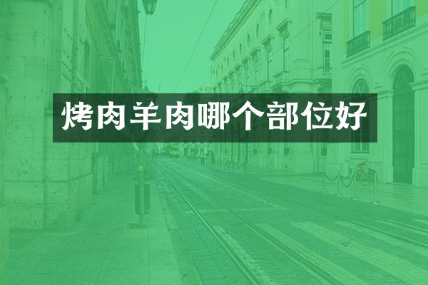 烤肉羊肉哪个部位好